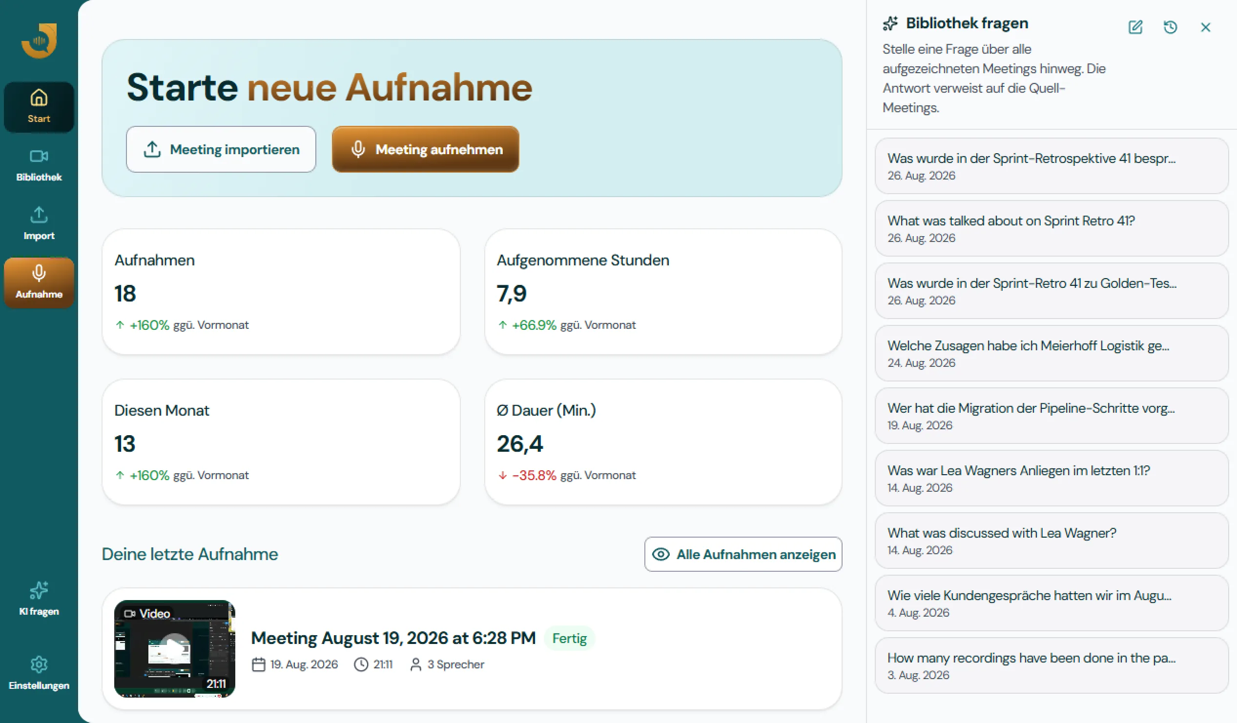 Chatten Sie mit Ihren Meetings — Screenshot 3